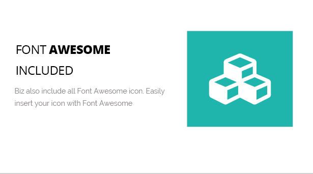 Font Awesome Icon Included