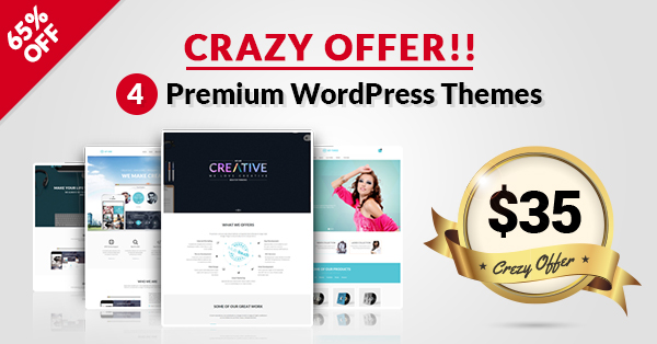 4 Premium WP Themes only $35
