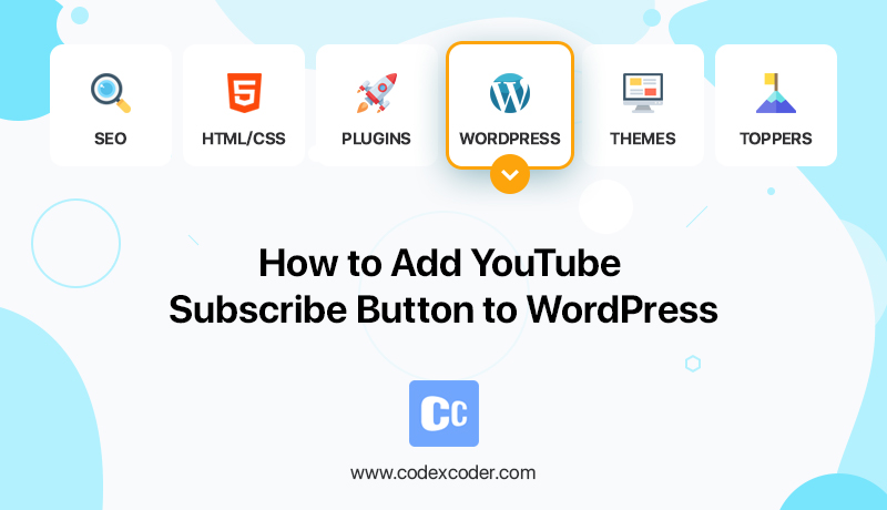 how to add YouTube subscribe button in WordPress