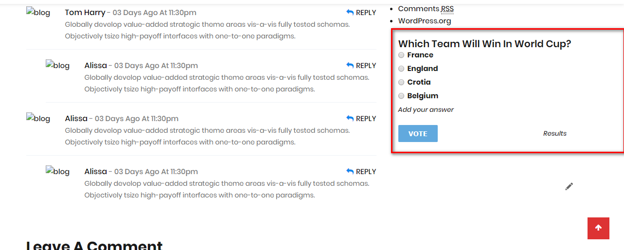how to create an interactive poll in WordPress