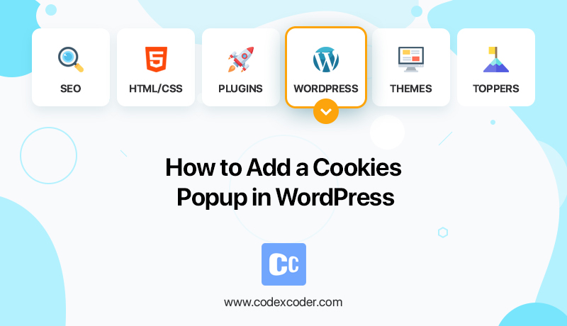 how to add a cookies popup in WordPress